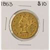 Image 1 : 1853 $10 Liberty Head Eagle Gold Coin