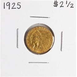 1925 $2 1/2 Indian Head Quarter Eagle Gold Coin