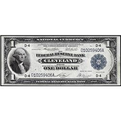 1918 $1 Federal Reserve Bank Note Cleveland