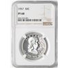 Image 1 : 1957 Franklin Half Dollar Coin NGC PF68
