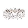 Image 1 : Tiffany and Co Platinum 2.59 ctw Diamond Aria Eternity Band Ring Size 4.5