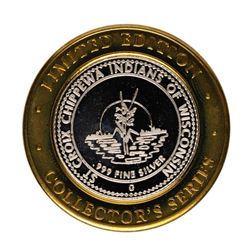 .999 Fine Silver St. Croix Casino Turtle Lake $10 Limited Edition Gaming Token