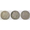 Image 1 : 3 LIBERTY NICKELS 1883 W/C F, 83 N/C XF, 84 F