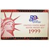 Image 1 : 1999 U.S. SILVER PROOF SET IN ORIG BOX/COA