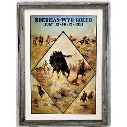 Sheridan Wyo Rodeo Poster
