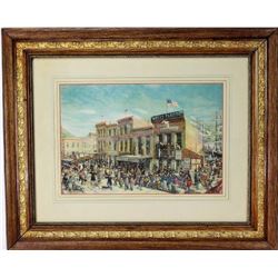 Wells Fargo Lithograph