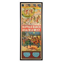 Large Buffalo Ranch Wild West Poster