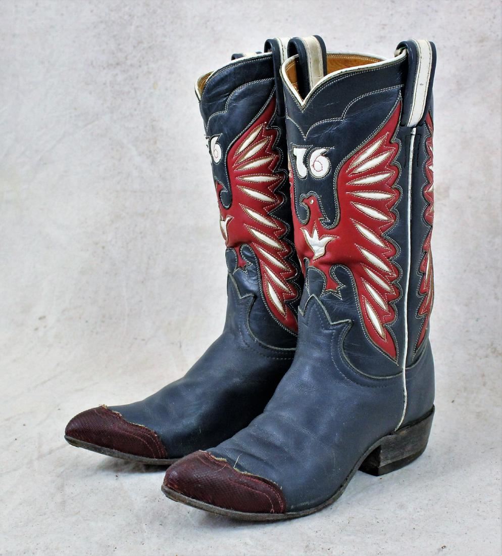red white and blue cowboy boots womens