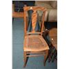 Image 1 : Pair of mid 20th century side chairs with rattan seats