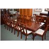 Image 2 : Chippendale style rosewood dining table with two large insert leaves extending the table to 10' in t