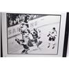 Image 1 : Two framed sports pictures including Doug Weight "Heading for the Top" and a Bobby Orr action shot