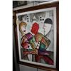 Image 1 : Framed original acrylic on canvas painting flowers for two by artist Eric Waugh, 40" X 30"