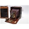 Image 2 : Antique Pony Premo No. 4 bellows camera with Bausch & Lomb lens with leather carrying case and selec