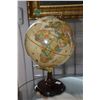 Image 2 : Gilt framed decor map of the world and a decor desk globe