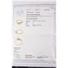 Image 2 : Lady's 10kt yellow gold and solitaire diamond ring set with center .25ct brilliant cut, laser inscri