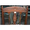 Image 2 : Needlepoint upholstered mid 20th century side chair with turned supports and carved decoration and a