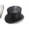 Image 2 : Antique silk plush top hat in original fitted leather case labelled "Wakefield, London"