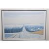 Image 1 : Framed limited edition serigraph print titled "This Snow Will Probably Stay" pencil signed by artist