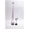 Image 1 : Two pieces of mid century art glass including Nils Landberg 15" in height and a smoked glass bone va