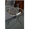 Image 2 : Pair of vintage chrome and glass tables designed by Eileen Gray