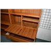 Image 2 : Mid century modern teak and teak laminate three section wall unit made in Denmark