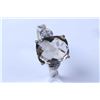 Image 1 : Lady's 10kt white gold smoky quartz and diamond accent ring