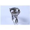 Image 2 : Lady's 10kt white gold smoky quartz and diamond accent ring