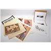 Image 1 : Selection of unframed art including photographs, limited edition etchings, folio of Indian Chiefs in