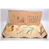 Image 1 : Chinese watercolour painting album of birds and calligraphy and a small album of flowers and insects