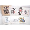 Image 1 : Seven unframed Haida prints including limited edition "Thunderbird" 45/229 and "Dogfish" 160229 both