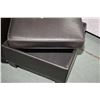 Image 2 : Modern 100% leather parlour chair with matching ottoman