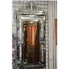 Image 1 : Top quality "Venetian" multi-section etched wall mirror, 55" in height