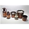 Image 1 : Selection of vintage West German pottery including four graduated planters, two jugs and a vase