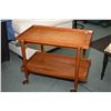 Image 1 : Mid century two tier teak drinks trolley