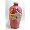 Image 1 : Hand painted glass vase 17" in height