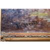 Image 2 : Framed oil on canvas painting labelled on verso "Parforce" signed by artist Pechaubes, 21 1/2" X 17"