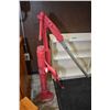 Image 2 : Two vintage farm tools including cast "Domestic" well hand pump with original wooden handle and a wa