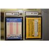 Image 2 : Two Barry Bonds baseball rookie cards including 1987 Leaf brand card rated 9 mint + and 1997 Fleer c