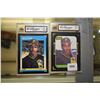 Image 1 : Two graded Barry Bonds rookie baseball cards