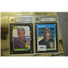 Image 1 : Two graded Barry Bonds rookie baseball cards