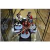 Image 1 : Three Van Mo handmade hockey caricature sculptures including Portland, Lethbridge and Prince Albert