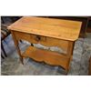 Image 1 : Primitive upper Canadian single drawer washstand with under shelf