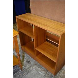 Mid century teak free standing open shelf