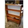 Image 1 : Teak veneered open bookshelf