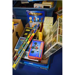 Selection of models and trains, matchbox cars, Meccano ATV etc.