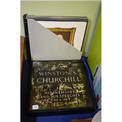 33 RPM long play boxed set of "Winston Churchill His Memoirs and his Speeches"