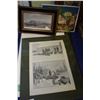 Image 1 : Selection of framed and unframed prints including 1890 Illustrated News of the World, an etching of 