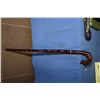Image 1 : Modern carved cane depicting the dragon chasing the pearl