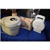 Image 1 : Sunbeam Belgian waffle maker, new in box "Apple Master' paring, coring and slicing machine and a Wes