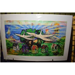 Unframed limited edition print "Community" pencil signed by artist Steve Csorba, 25/30